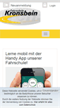 Mobile Screenshot of fahrschulekronsbein.de